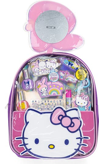 Hello Kitty Double Puffy Cosmetic & Backpack Set