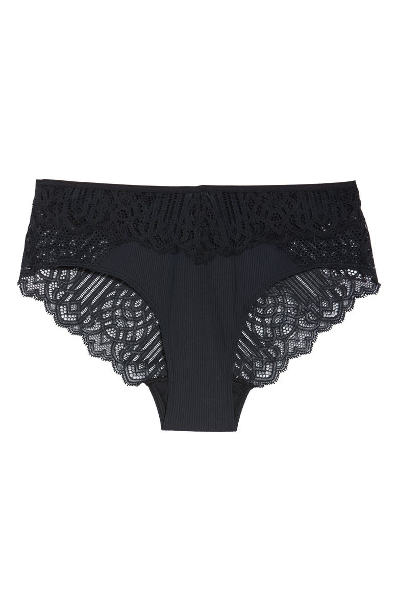 Hanro Nala Lace Trim Briefs, Alternate, color, 