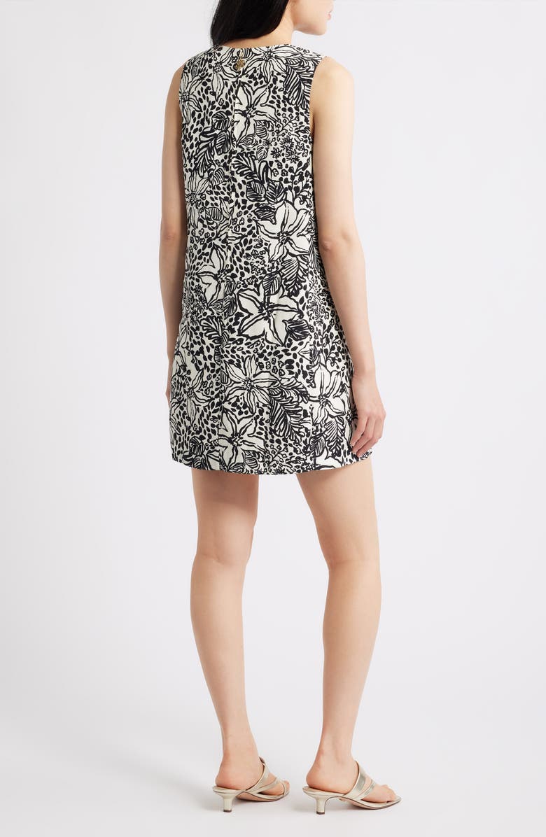 Lilly Pulitzer<sup>®</sup> Edita Print Sleeveless Shift Minidress, Alternate, color, Onyx Lots To Spot