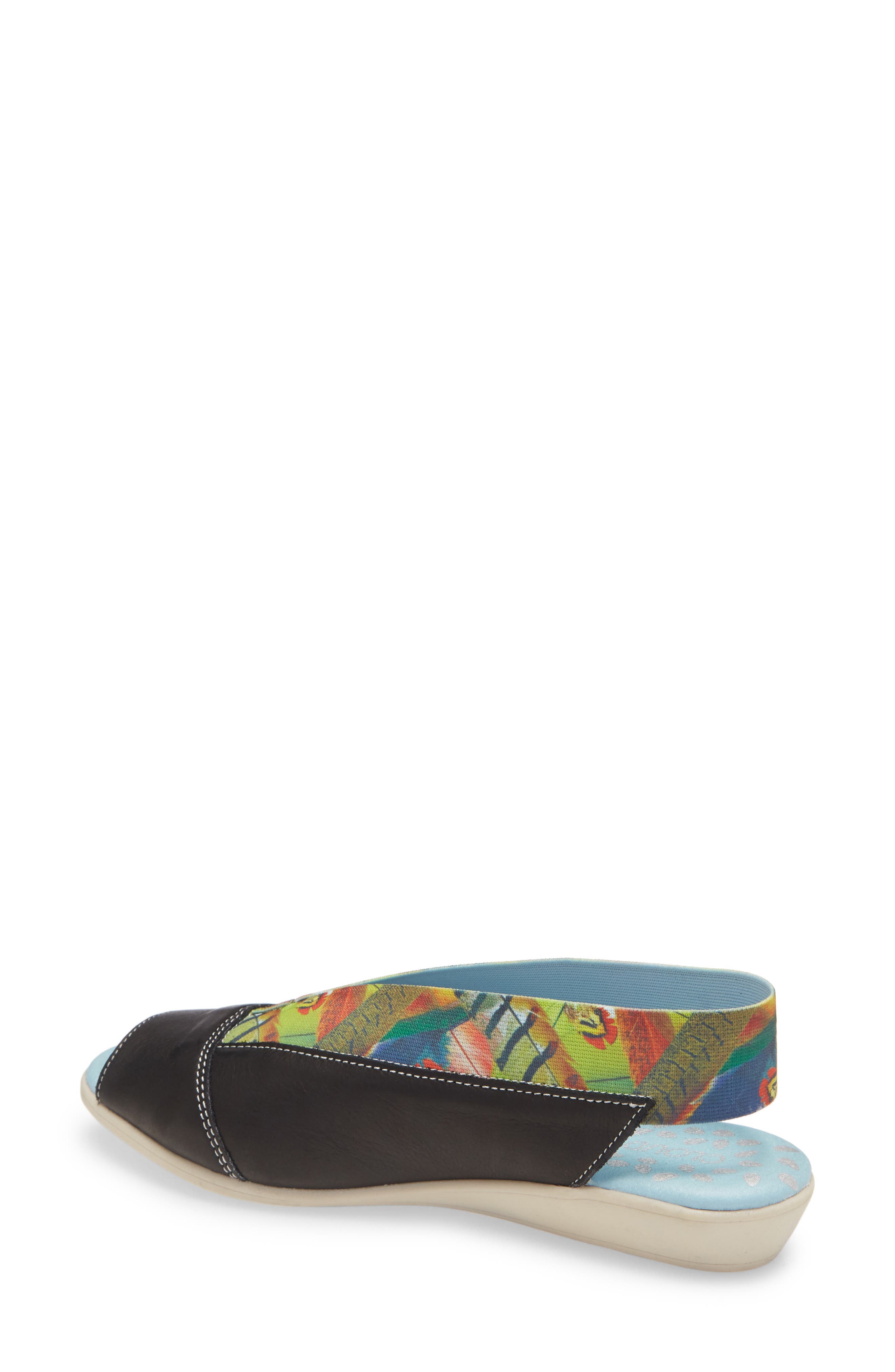 Caliber Slingback Sandal, Alternate, color, BLACK SAFARI LEATHER