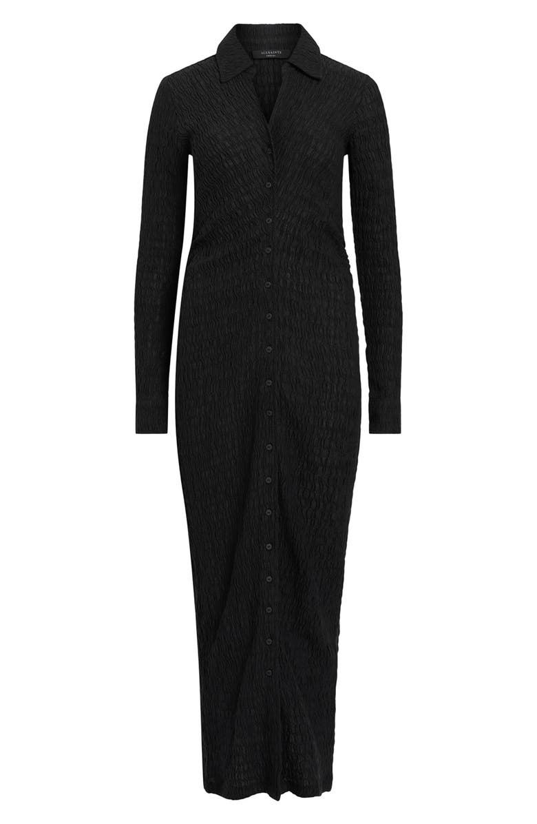 AllSaints Connie Long Sleeve Midi Dress, Alternate, color,
