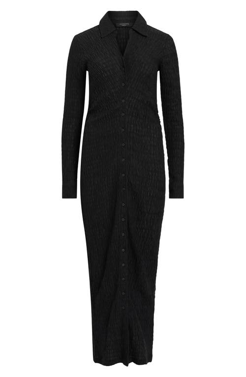 Allsaints Connie Midi Dress In Black