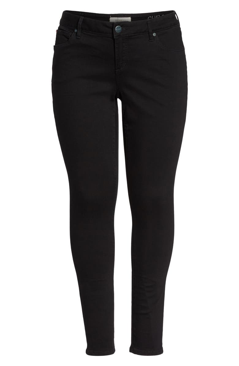 SLINK Jeans 'The Skinny' Stretch Denim Jeans, Alternate, color, Solid Black