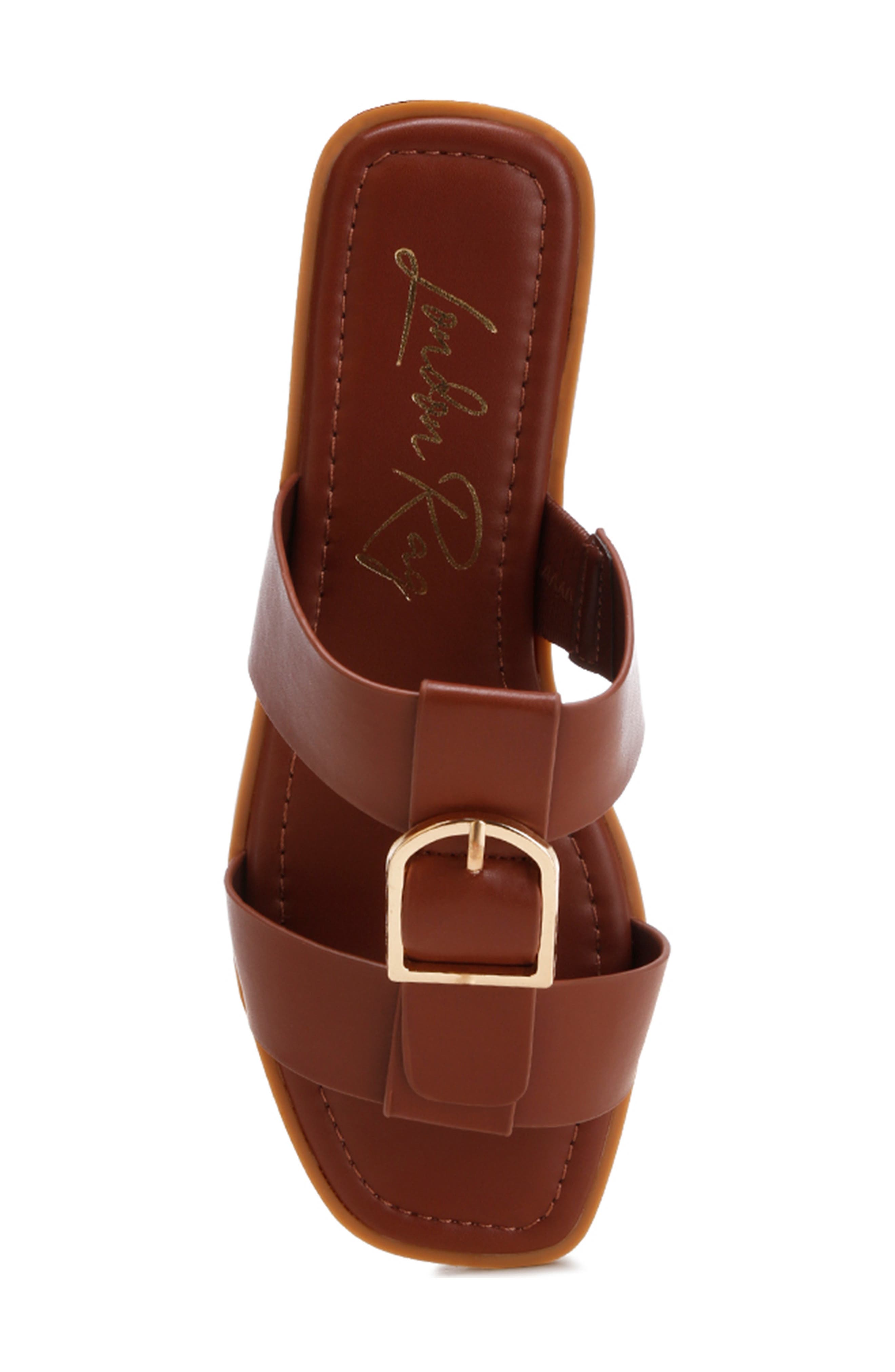 Hunab Slide Sandal, Alternate, color, BROWN