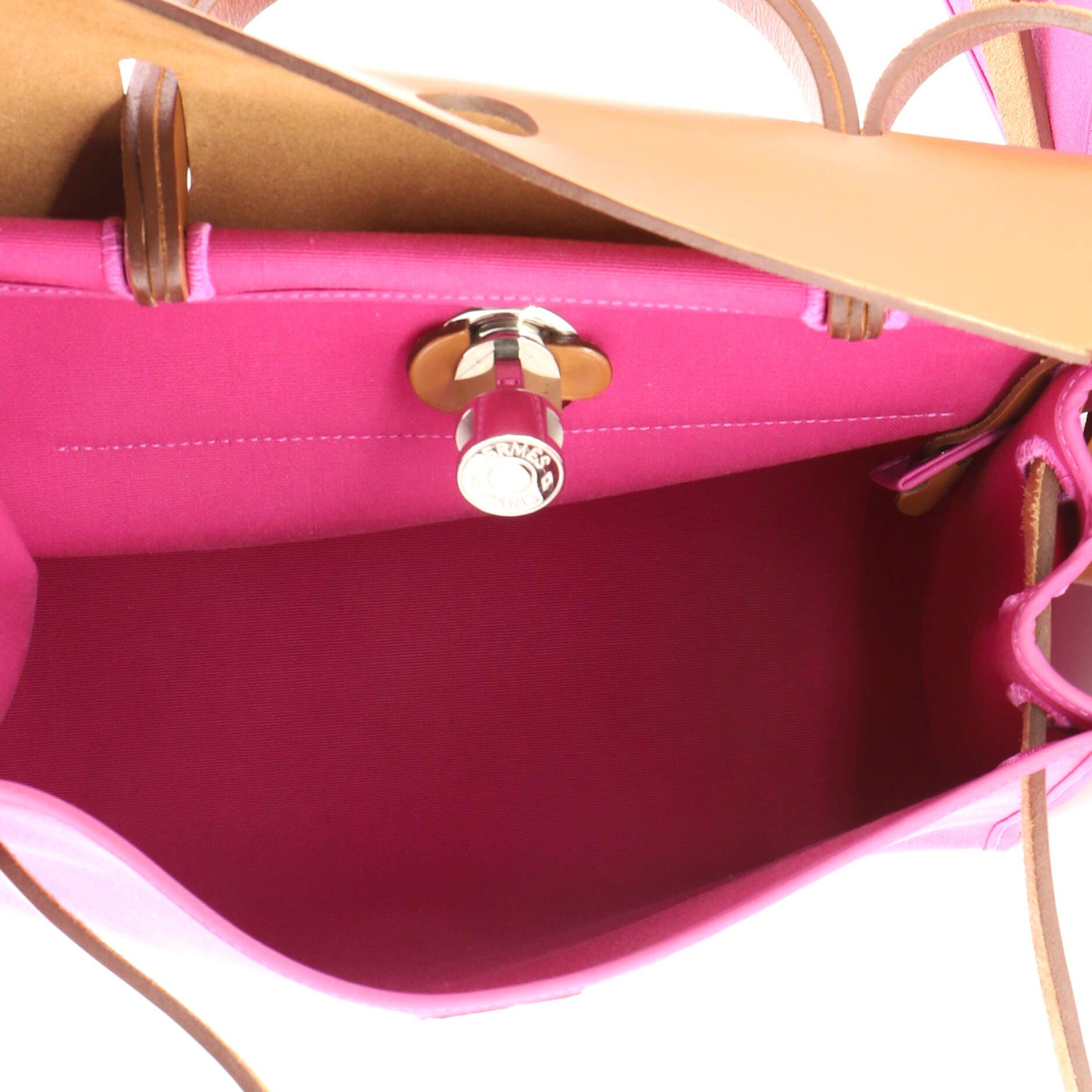 Herbag Zip Leather and Toile 31, Alternate, color, Pink