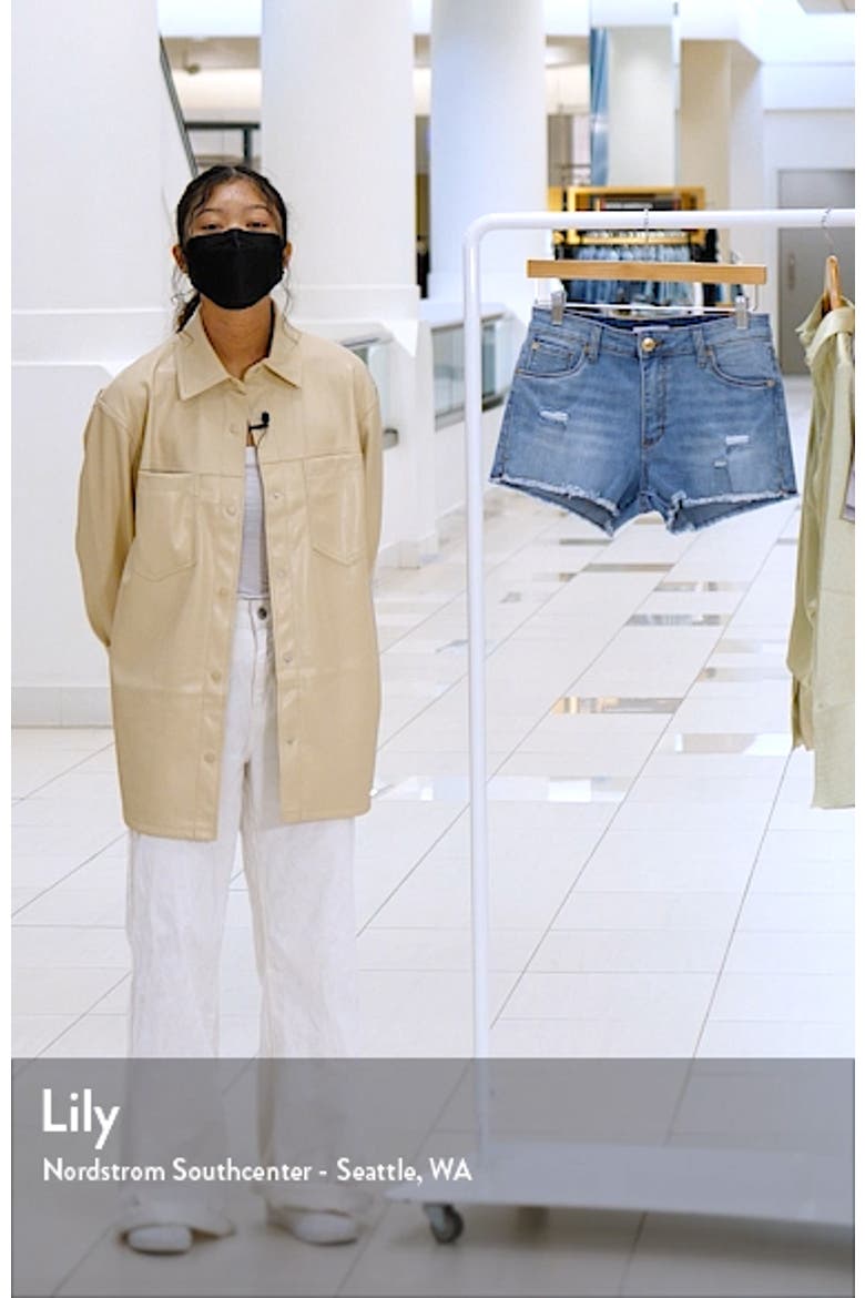 Aubrey High Waist Cutoff Denim Shorts video