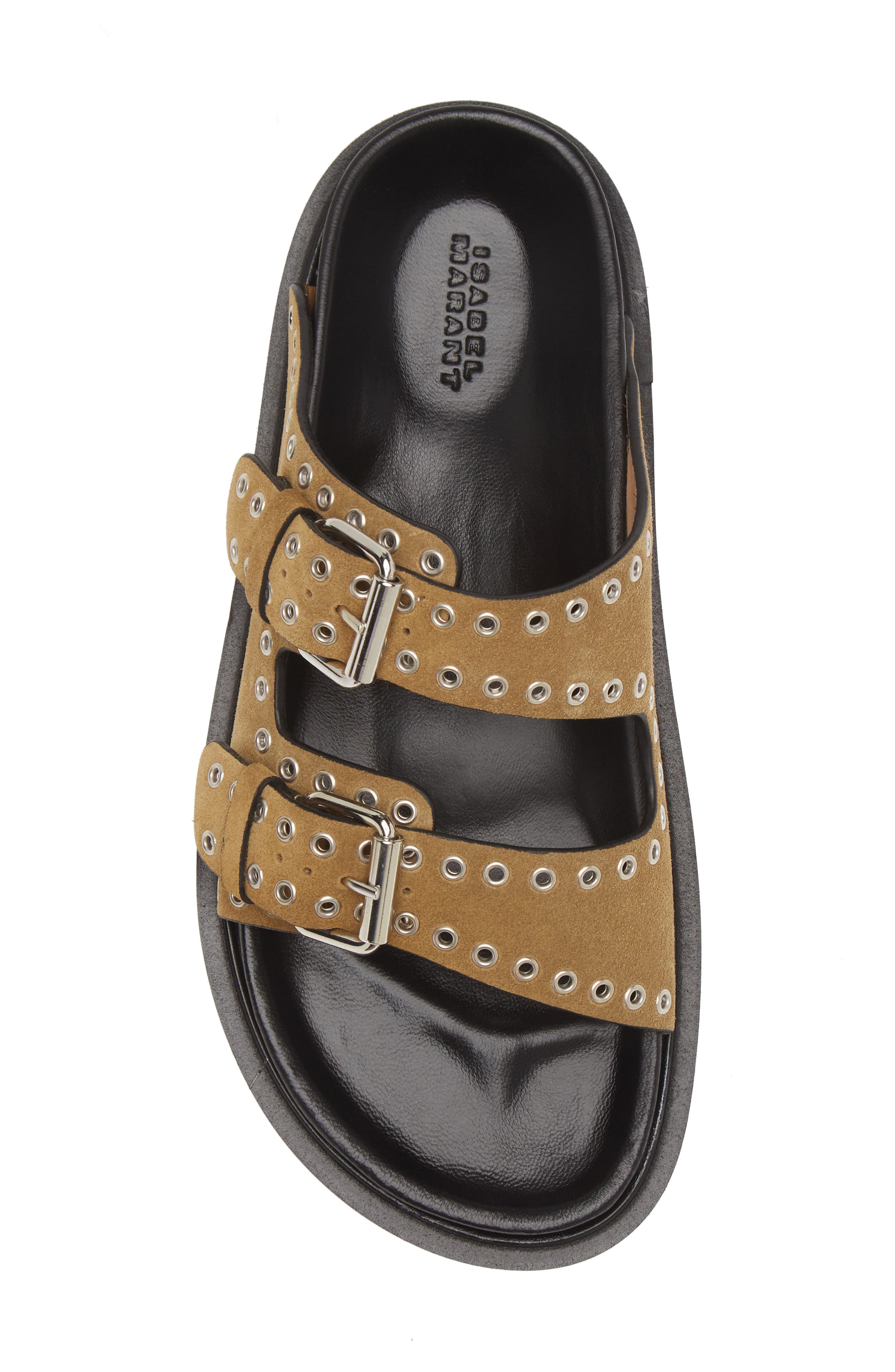 Isabel Marant Lennya Studded Slide Sandal, Alternate, color, 