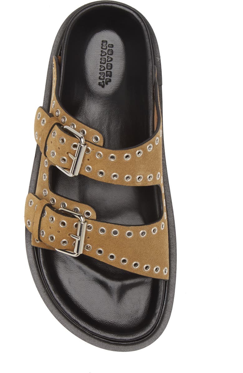 Isabel Marant Lennya Studded Slide Sandal, Alternate, color,