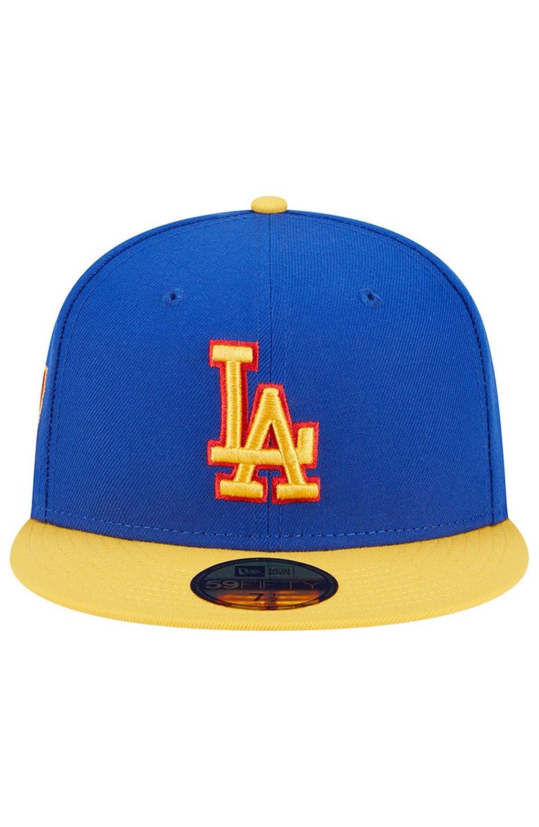 New Era Men's New Era Royal/Yellow Los Angeles Dodgers Empire 59FIFTY Fitted Hat, Alternate, color, Royal