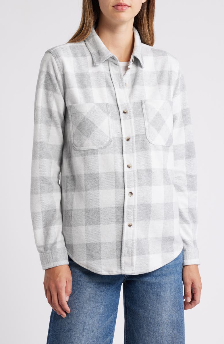 beachlunchlounge Sally Plaid Shacket, Alternate, color,