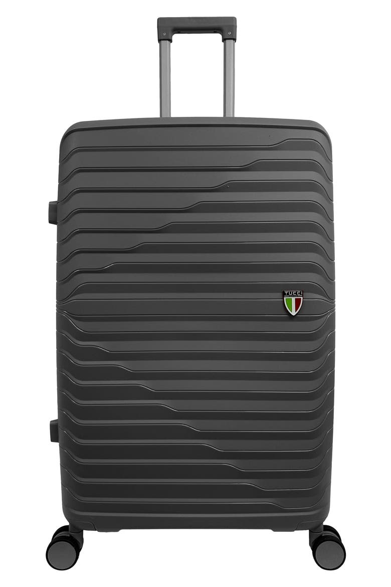 Indomito 3-Piece Hardside Spinner Luggage Set, Alternate, color, DARK GREY