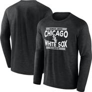 FANATICS Men's Fanatics Branded Black Chicago White Sox Heroic Play Raglan Long Sleeve T-Shirt
