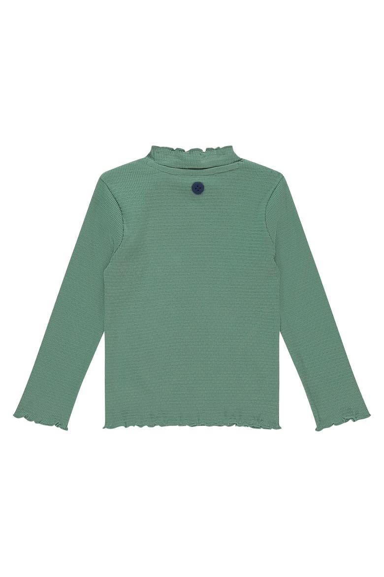 Ribbed Mock Neck Long Sleeve Shirt, Alternate, color, Mint
