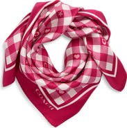 COACH Gingham Play Silk Scarf