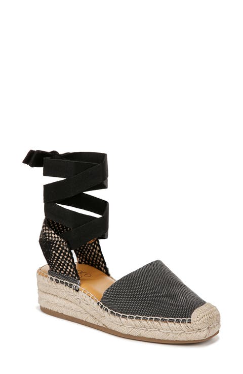 Britney Ankle Wrap Espadrille Sandal (Women)