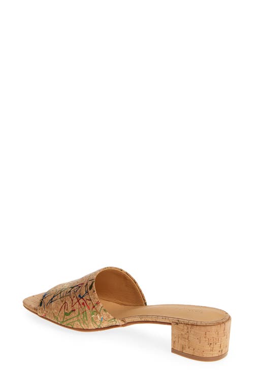 Chocolat Blu Cindy Slide Sandal In Graffiti Cork