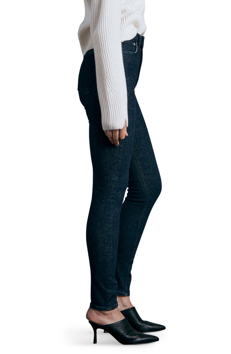 rag & bone Nina High Waist Skinny Jeans, Alternate, color, Brtrinse