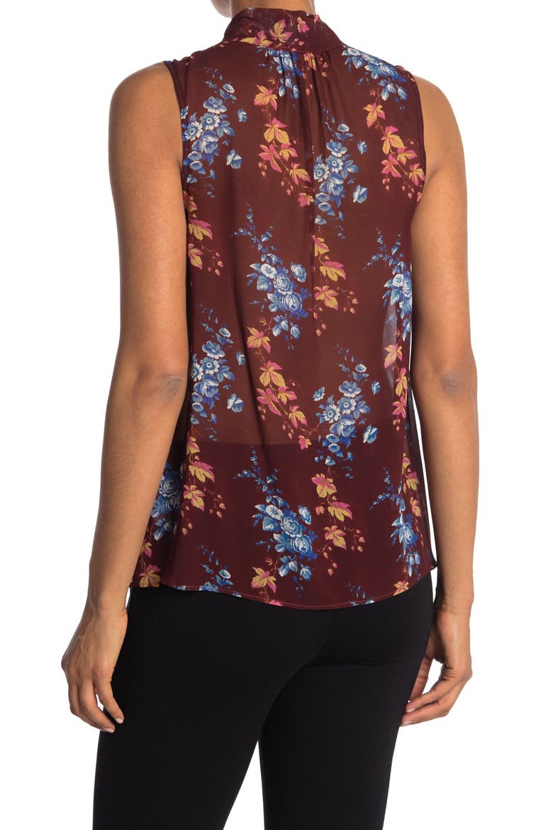 Myra Sleeveless Floral Print Top, Alternate, color, CHRYWDMLT