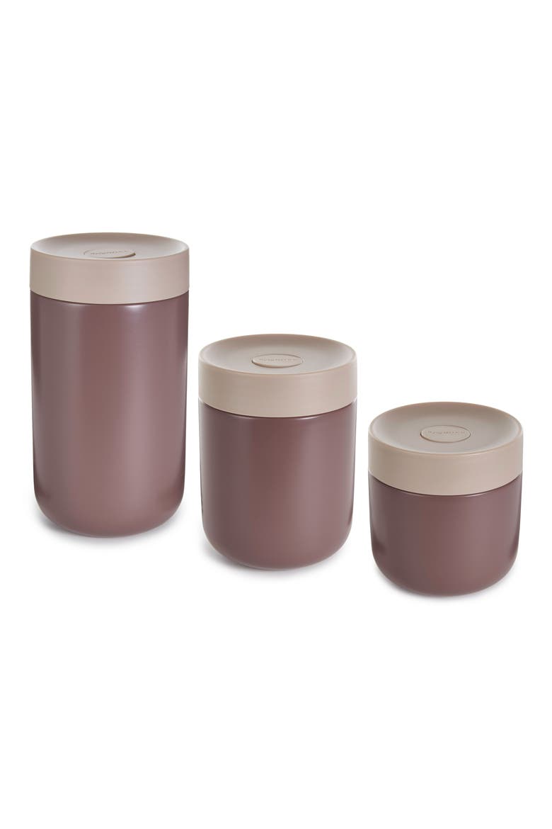 Nommie 3-Piece Stainless Steel Food Container Set, Main, color, ROSE