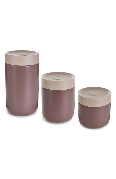 Nommie 3-Piece Stainless Steel Food Container Set