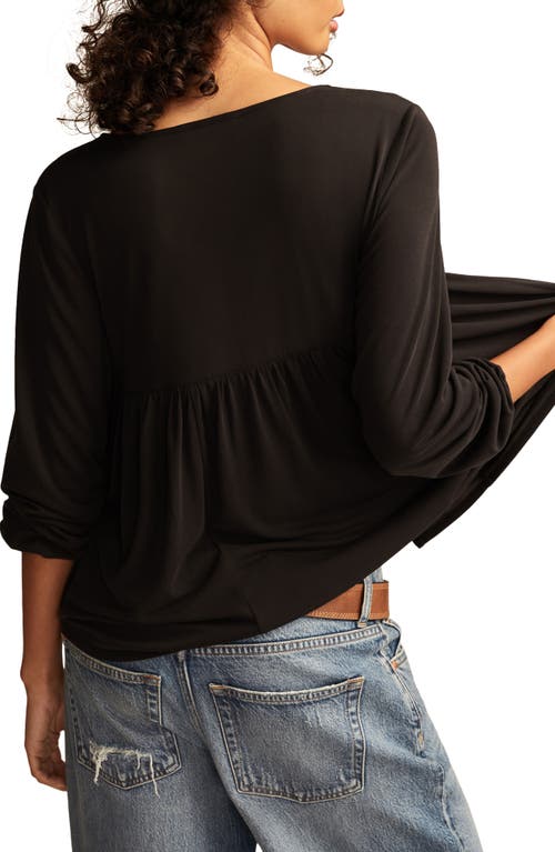 LUCKY BRAND LUCKY BRAND BUTTON & LOOP TOP
