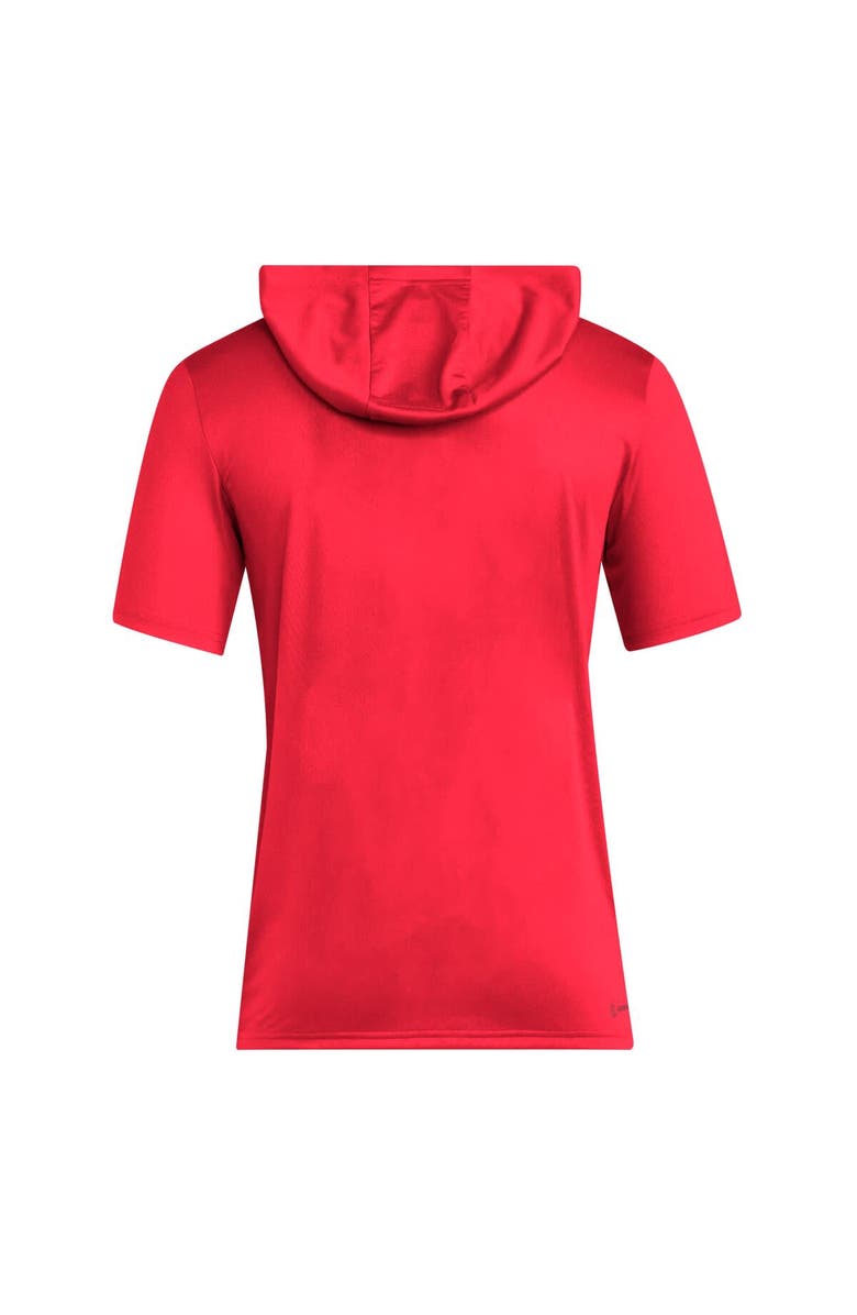 adidas Men's adidas Red NC State Wolfpack 2025 AREOREADY Sideline Training Hooded T-Shirt, Alternate, color, Red