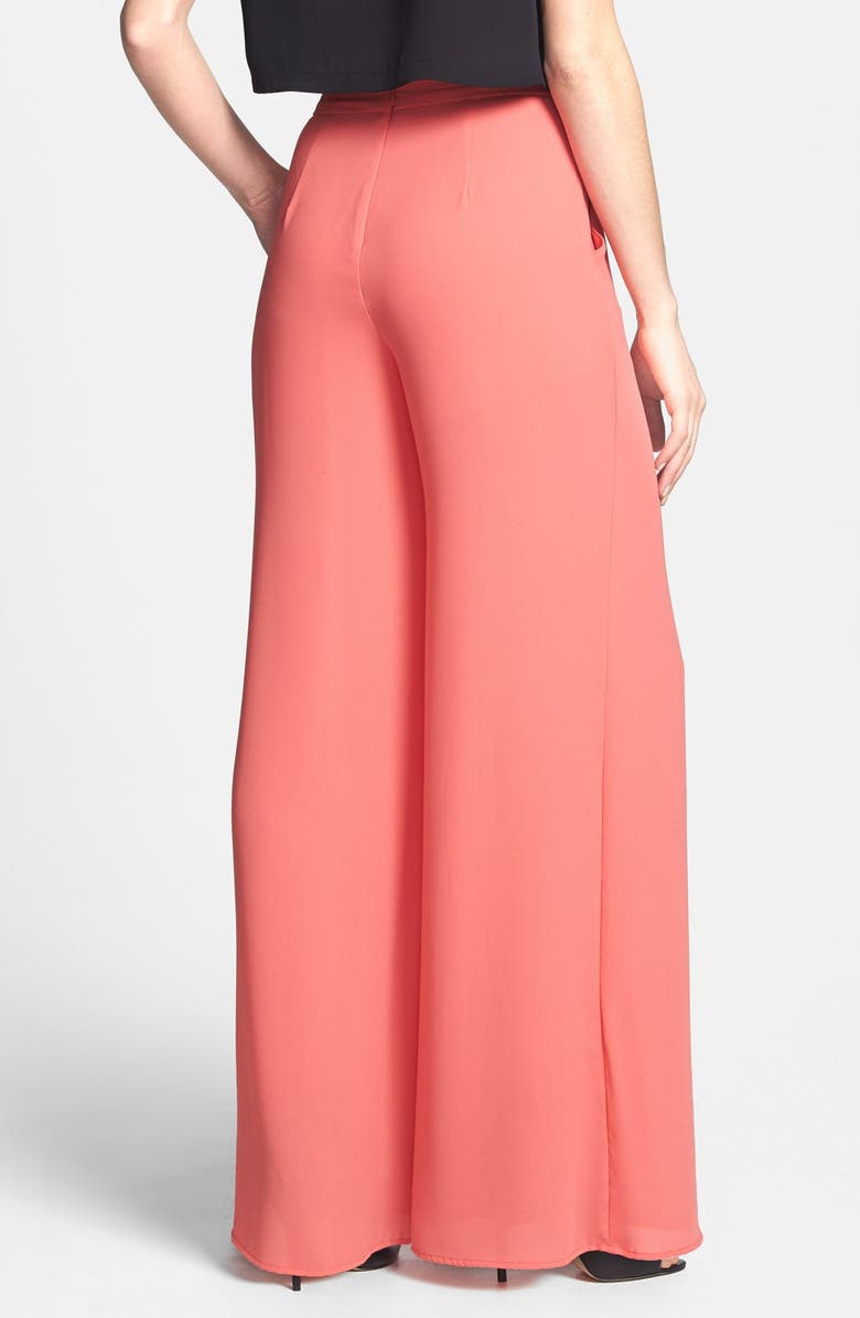 ASTR the Label ASTR Sheer Wide Leg Pants, Alternate, color, 