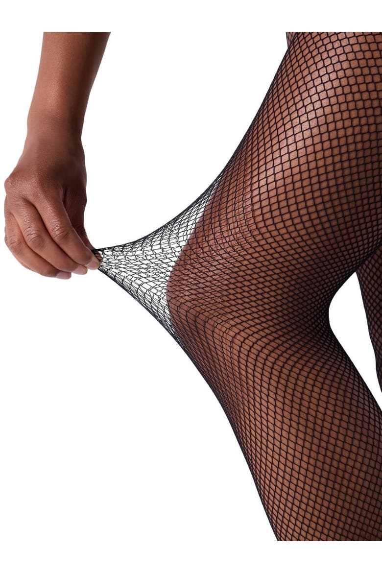 Classic Fishnet Tight with Seams, Alternate, color, black