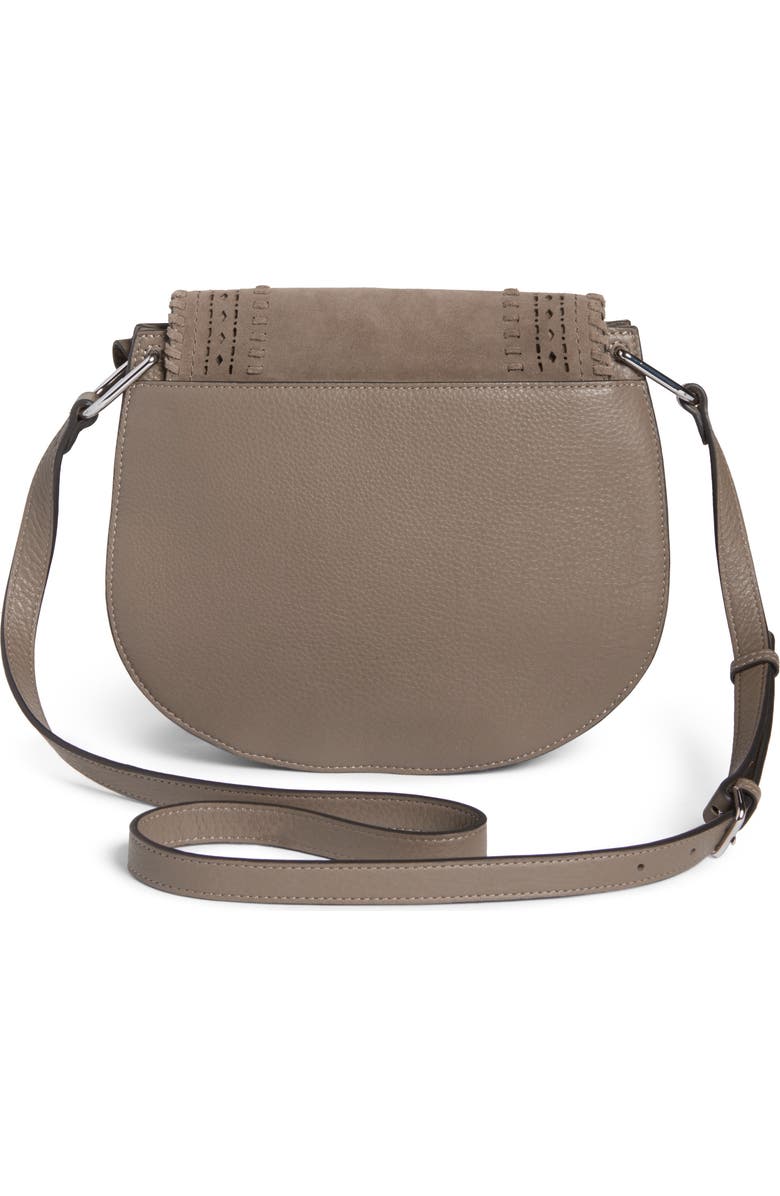 Vince Camuto Kirie Suede & Leather Crossbody Saddle Bag, Alternate, color,