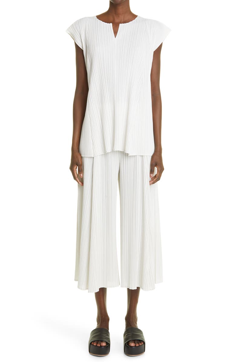 Pleats Please Issey Miyake Mellow Pleated Blouse, Alternate, color, 