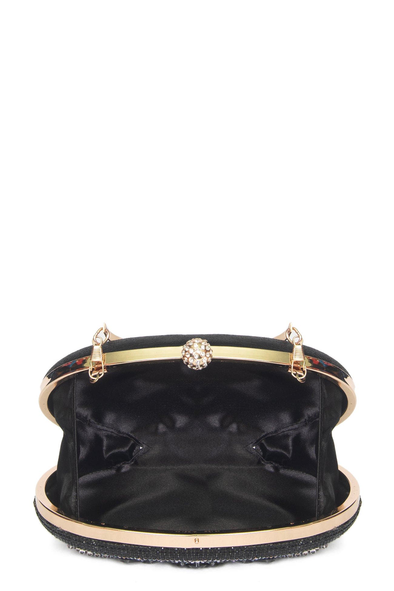 Saphire Clutch, Alternate, color, BLACK