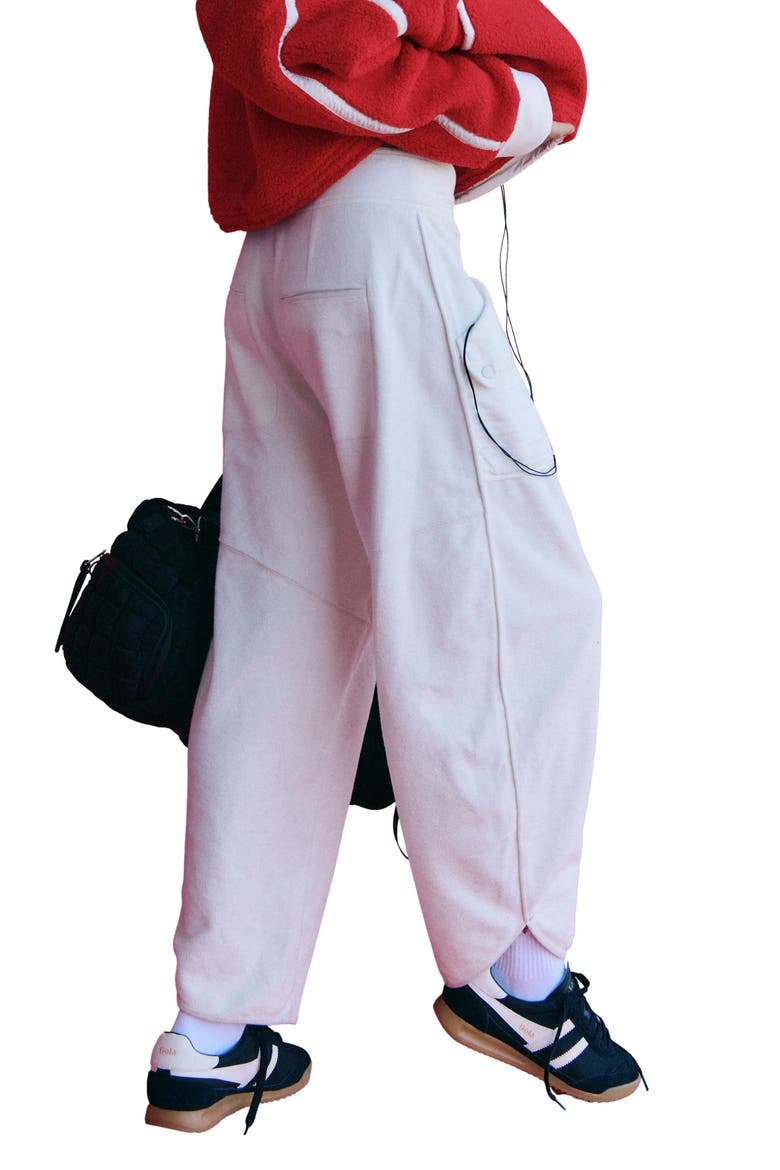 FP Movement Timko Cotton Blend Crop Pants, Alternate, color, WHITE