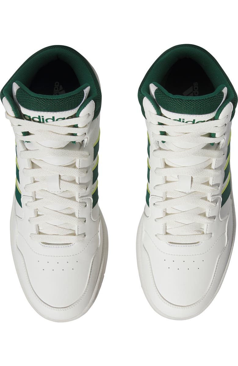 adidas Mid Basketball Sneaker, Alternate, color, White/ Collegiate Green/ Gum