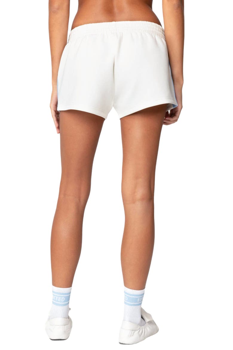 Izzie Side Stripe Shorts, Alternate, color, CREAM