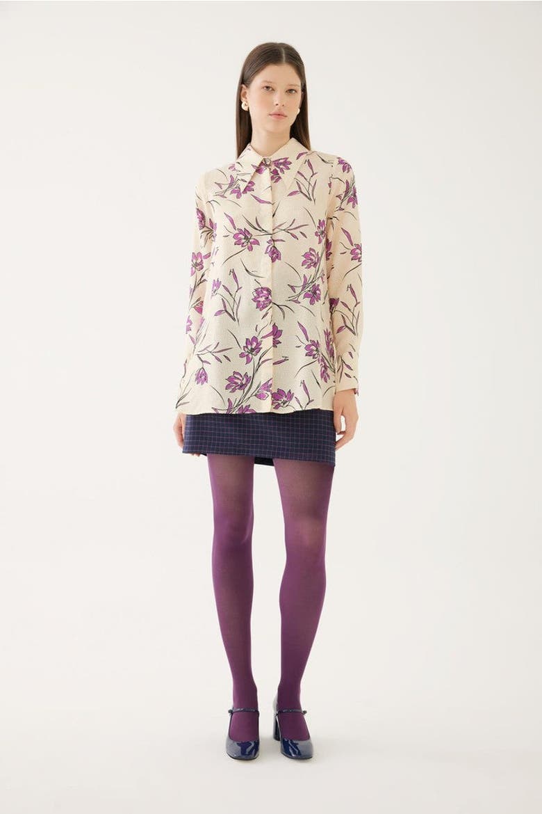 Floral Long Shirt, Alternate, color, MULTICOLOR