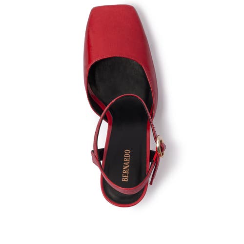 Bernardo Footwear Gama Mary Jane Pump In Burgundy