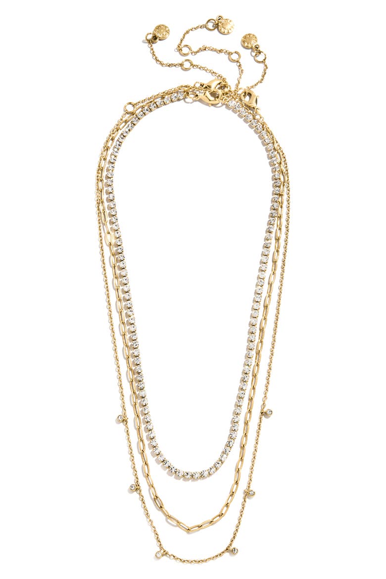 Tate Set of 3 Waterproof Necklaces, Alternate, color, GOLDTONE PLATE/ CUBIC ZIRCONIA