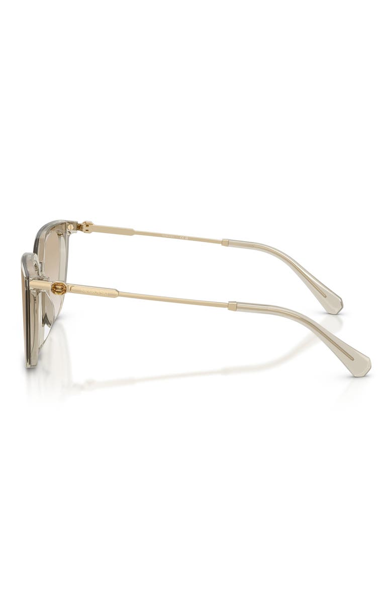 63mm Oversize Square Sunglasses, Alternate, color, TRANSPARENT BEIGE / GREY