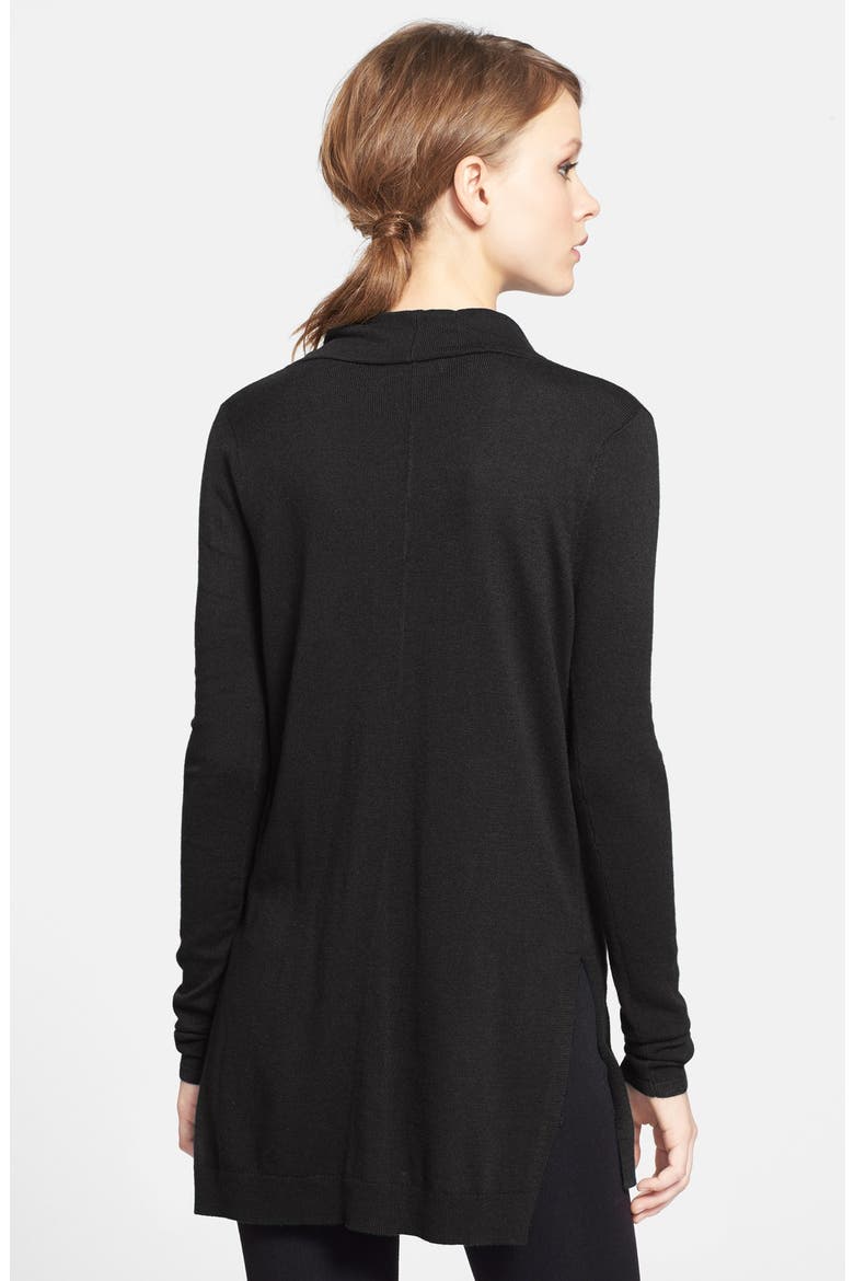 Drape Neck Sweater, Alternate, color, BLACK