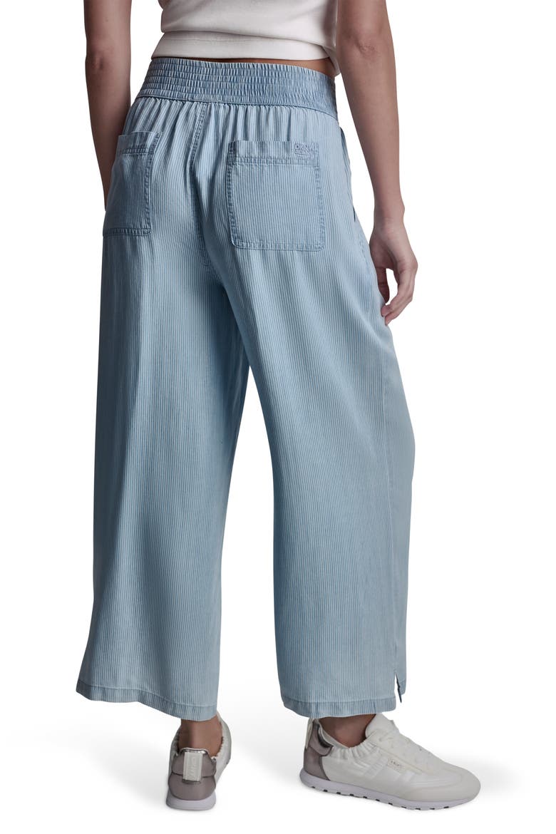 High Rise Tencel® Lyocell Wide Leg Pants, Alternate, color, CHAMBRAY STRIPE