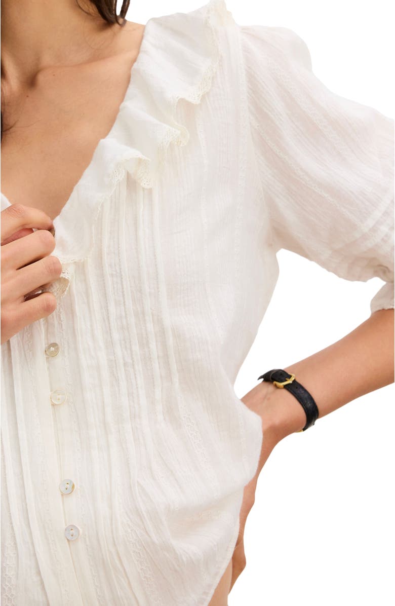 HATCH The Lou Lou Nursing Blouse, Alternate, color, Vanilla