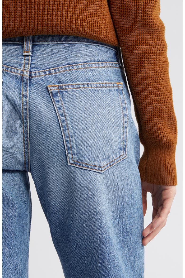 Raw Hem Low Rise Straight Leg Jeans, Alternate, color, BERKLEY