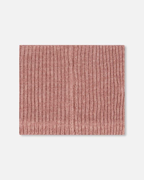 Deux Par Deux Baby Girl Mid-season Knit Neck Warmer In Pink