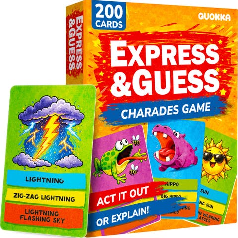 Kids Charades Card Game & Family Party Game for Ages 6+