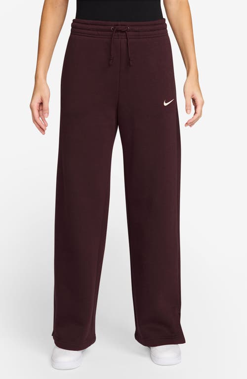 Nike Sportswear Phoenix High Waist Wide Leg Sweatpants In Purple