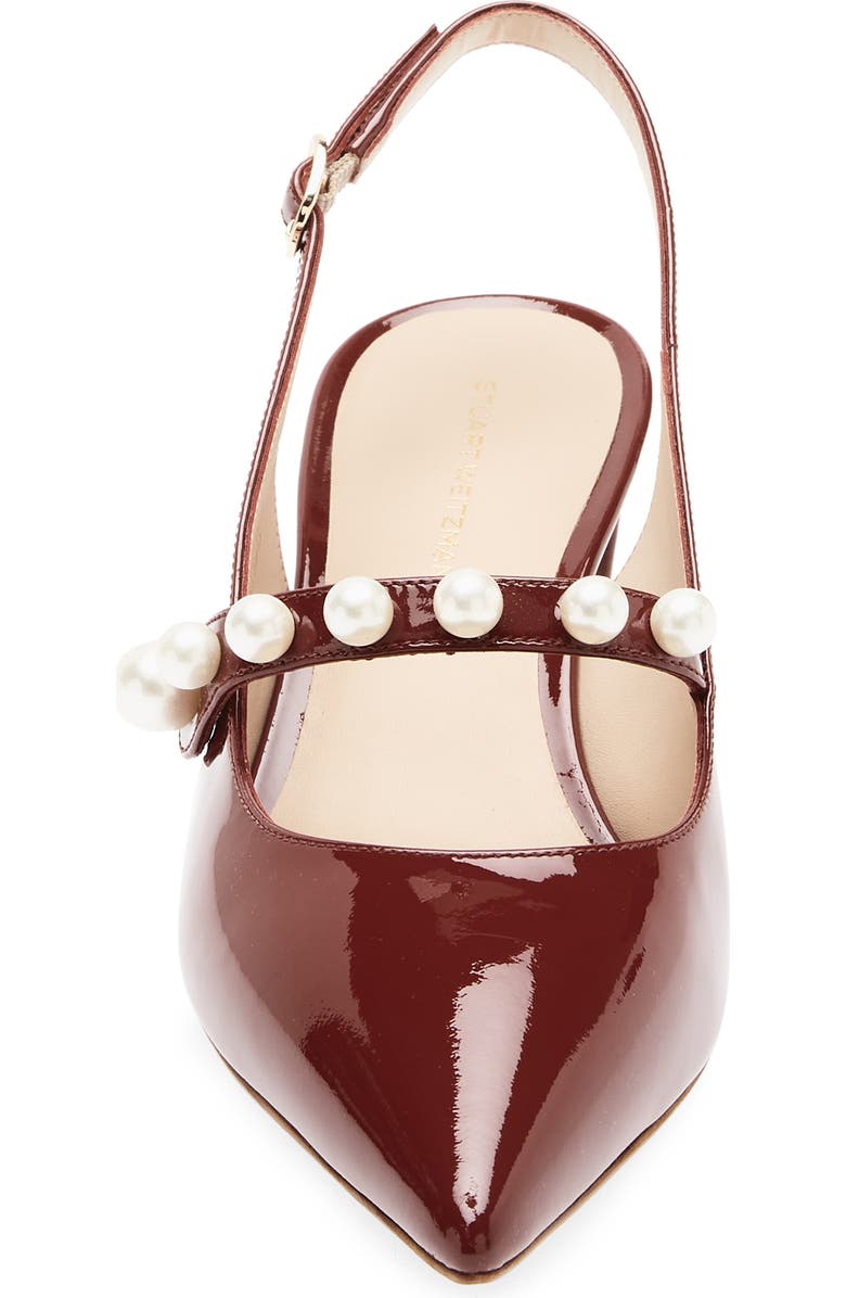 Stuart Weitzman Pia Mary Jane Slingback Pump, Alternate, color, Burgundy