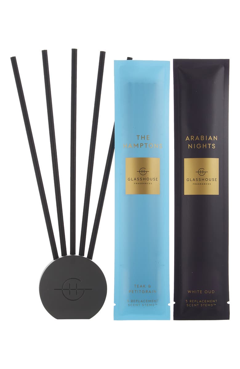 Glasshouse Fragrances Scent Scene<sup>™</sup> Duo Liquidless Fragrance Diffuser & Scents, Main, color, The Hamptons