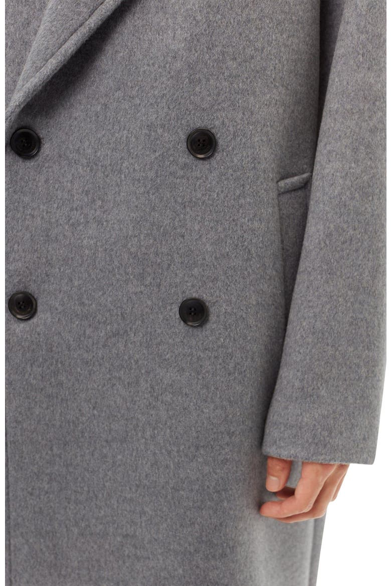 Double-Breasted Cashmere Coat for Men, Alternate, color, dim gray