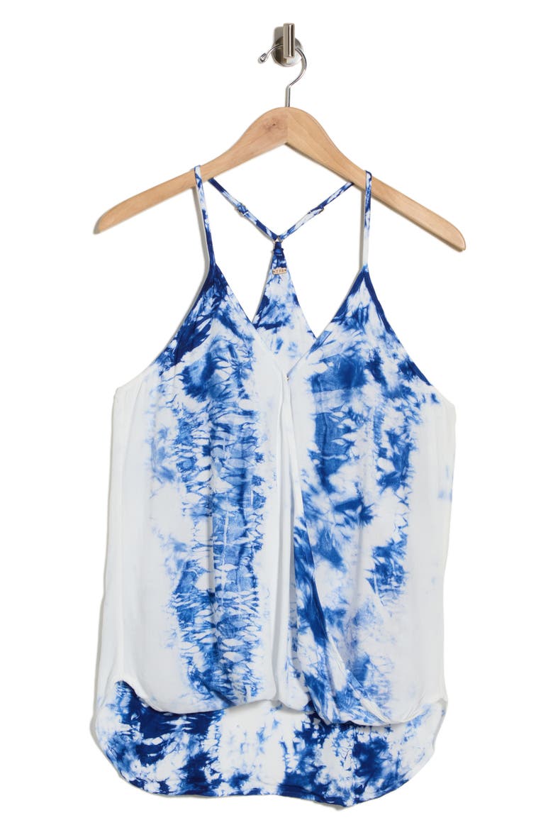 Florence Tie Dye Tank, Main, color, COBALT FEATHER WASH