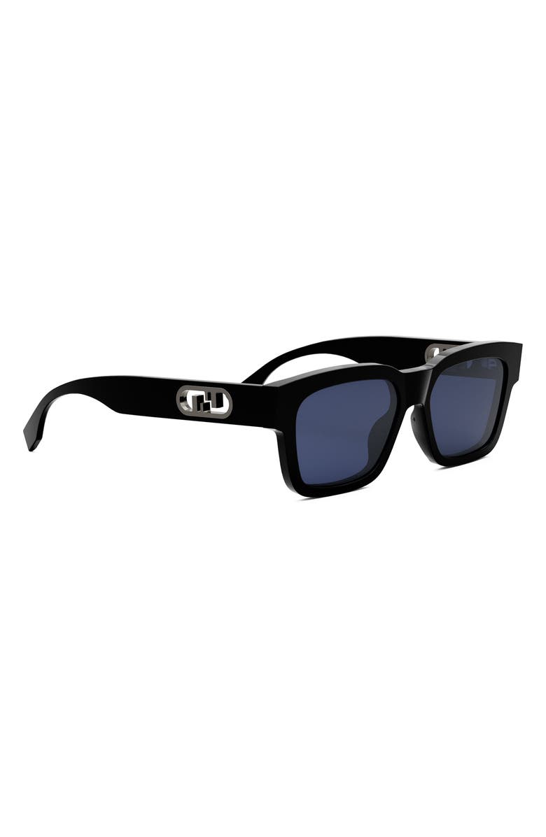 Fendi 'Fendi O'Lock 53mm Rectangular Sunglasses, Alternate, color, 